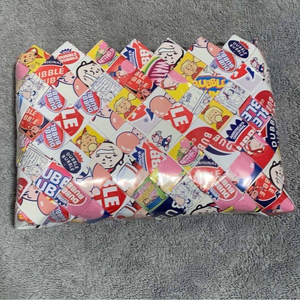 Dubble Bubble Wrapper Small Purse/Clutch/Make Up Bag